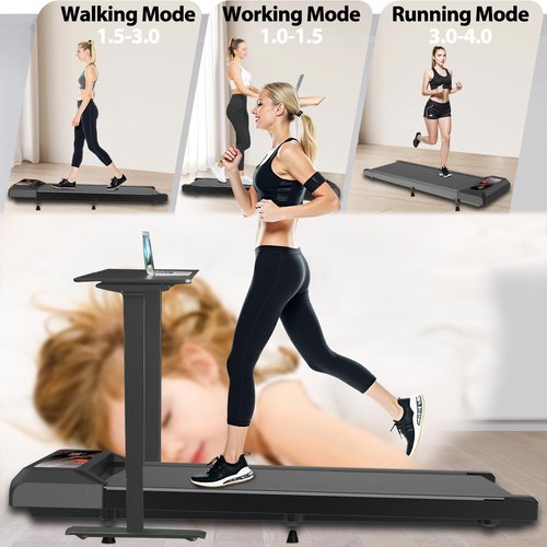 Maicifi Walking Pad Treadmill with Incline - Under Desk Treadmill 2.5HP Low Noise,Portable Treadmills for Home, 2 in 1 Folding, Remote Control with LED Touch Screen 265Lbs Weight Capacity
