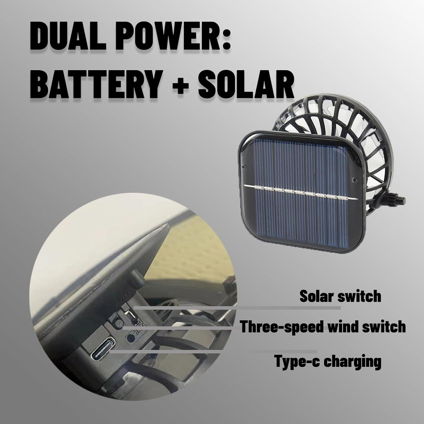 2025 Latest Model Hat with Fans Solar Power, Wide Brim Solar Fan Hats for Men and Women, USB & Solar Powered, UPF 50+ Fishing Hats (US, Alpha, One Size, Beige)