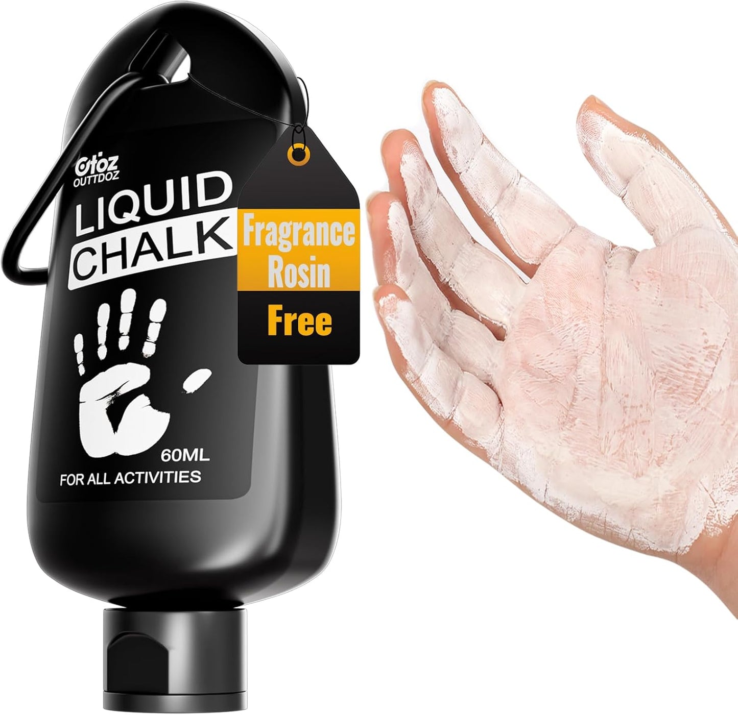 2 oz Superior Grip Liquid Chalk Mess-Free Gym Chalk for Weightlifting, Gymnastics, Rock Climbing, Dancing, Dries in Seconds. Package May Vary.