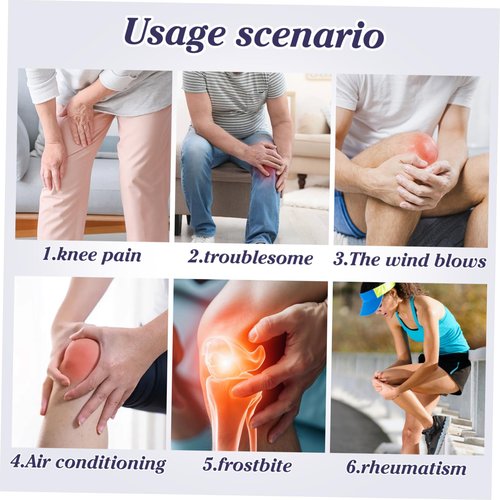 EXQUIMEUBLE 1Pair Warm Cashmere Kneelet for Winter Comfortable Kneecap Support for Women Elders Dark Grey Enhances for Outdoor Activities Joint Relief Durable Material