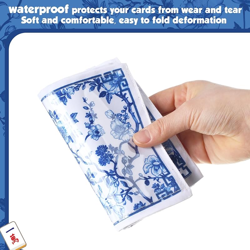 Variation of THIS listing: 4 Pack Mahjong Card Sleeve Holder for 2026 Tiles - Blue
