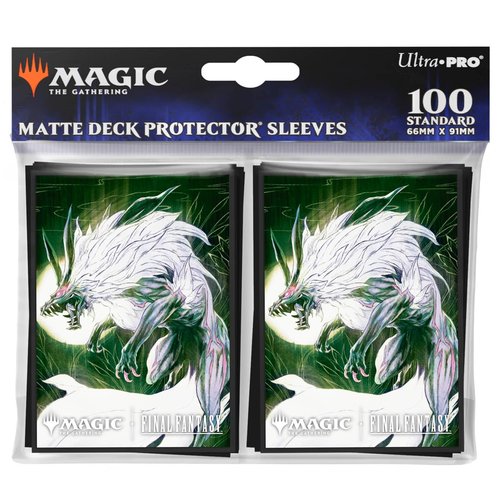 Ultra PRO - Final Fantasy x Universes Beyond Summon Fenrir 100ct Deck Protector Sleeves for Magic: The Gathering | Trading Card Accessories, Collectible Card Game Gear, Final Fantasy Collectibles