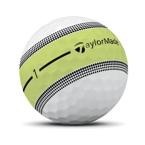 Taylormade New Tour Response Stripe Golf Balls (Multi-Colour), 1 Dozen