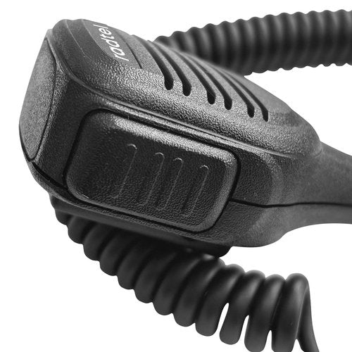 radtel Heavy Duty Waterproof Speaker Mic for RT-880 RT-880G IRadio UV-98 Plus Radios, Noise-Cancelling Walkie Talkie Microphone with 3.5mm Jack, Durable Shoulder PTT Mic for Outdoor Use