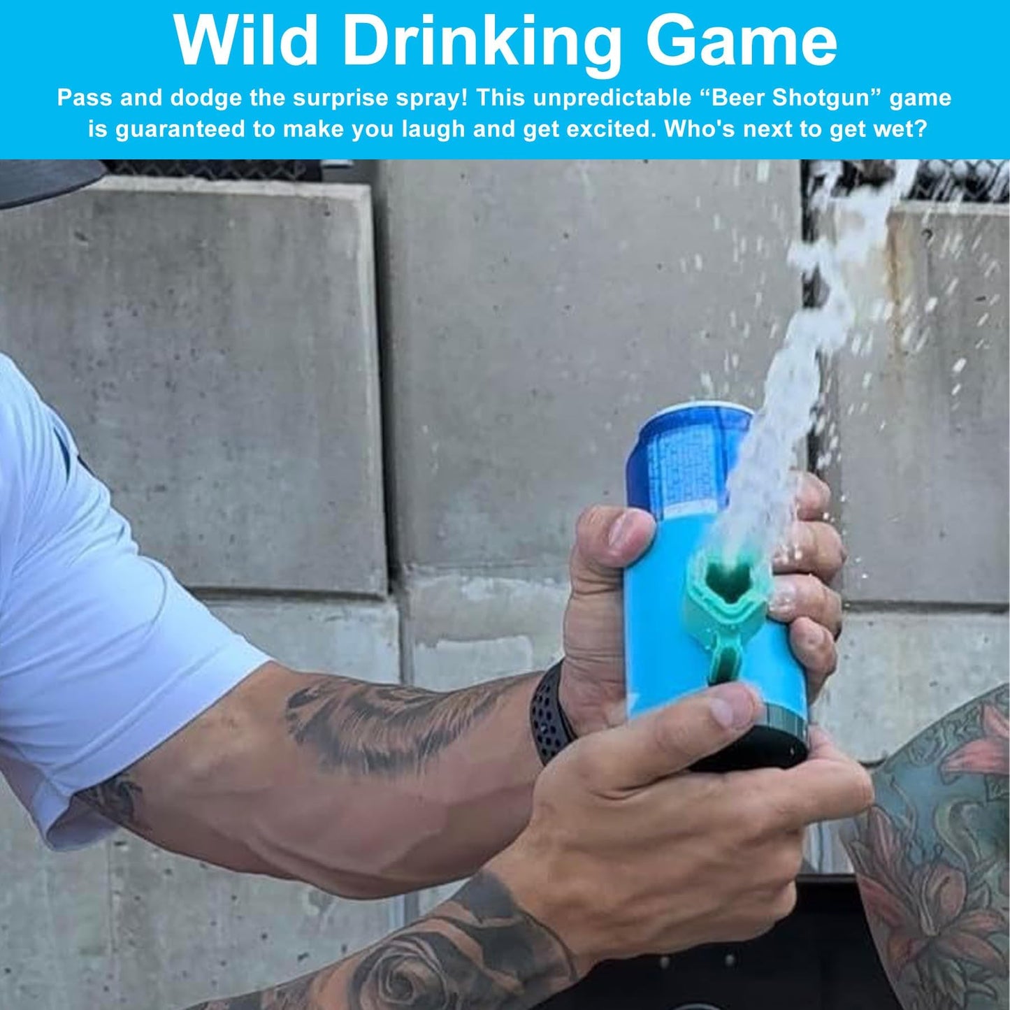 2025 New Shotgun Roulette Drinking Game,Shotguns Roulettes,Randomized Beer Shotgun,Fun Bachelor Party Gift for Tailgate BBQ Pregame or Funny White Elephant (2 Pcs)