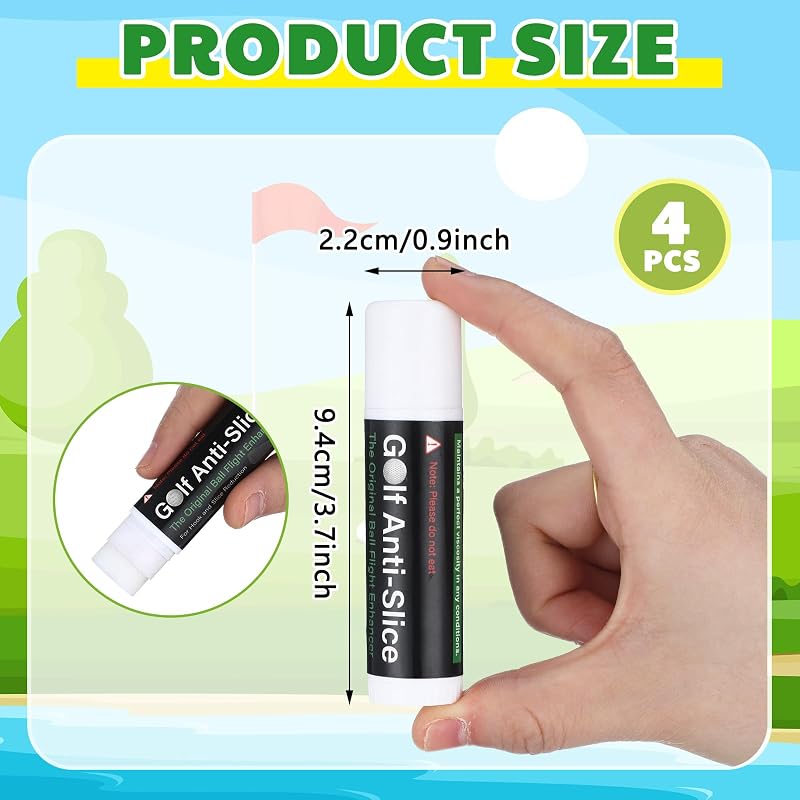 Halloscume 4 Pcs Golf Anti Slice Stick Anti Hook Compound - Classic Style