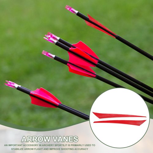 YELARXI Arrow Vanes Turkey Archery Arrows Feathers Fletching, 6 Inch Left Wing Fit for Hunting Target Shooting (20Pcs, Black)