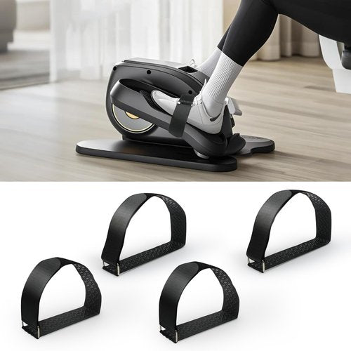 BURCHLIFE Ellipse Leg Exerciser Machine Pedal Straps 4-Pack - Leg Strap for Under Desk Elliptical Machine, Non-Slip Durable Pedal Straps for Seniors Home Fitness & Physical Therapy