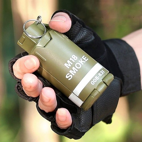 M18 Hand Grenades Toy Dummy CS Plastic Grenade Model Battle Games Tactcial Airsoft Paintball Cosplay Role Play Movie Prop for Age 15+ (M18)