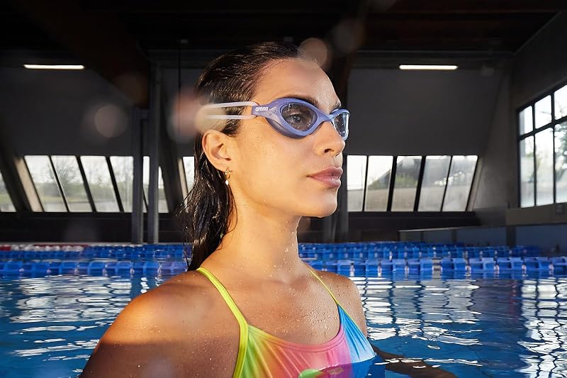 ARENA 365 Swim Goggles Unisex Anti-Fog Comfort for Fitness Swimmers - Smoke/Deep Green/Black