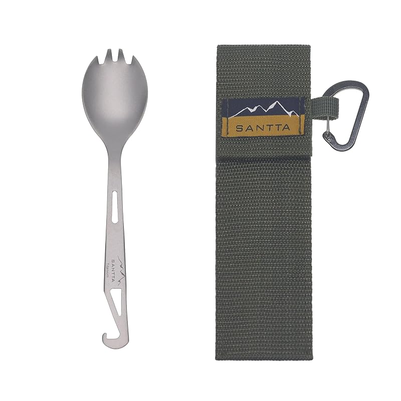 SANTTA Titanium 3-in-1 Spork – Spoon, Fork & Bottle Opener (Variation: 3-IN-1 SPORK)