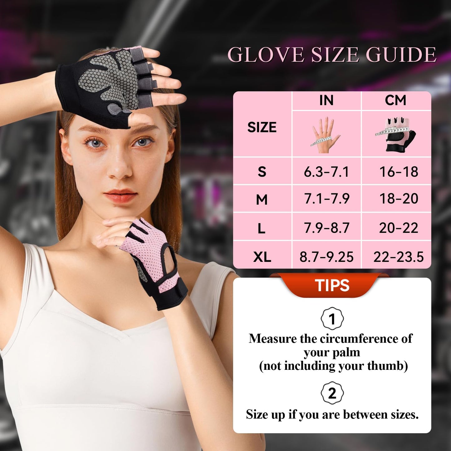 Roviutu Barbell Pad Set for Squat,Hip Thrusts, Leg Day,Olympic Bar Pad with 2 Gym Ankle Safety Straps, 2 Workout Gloves, Resistance Band, Carry Bag, Gym Accessories for Women (Pink Large Gloves
