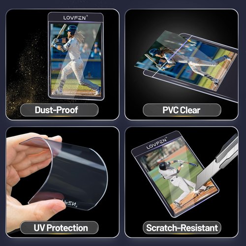 400 Semi Rigid Card Holders PSA Graded Card Sleeves, Baseball, Trading, Sports Cards Protector for SGC, BGS, CSG Card Submissions
