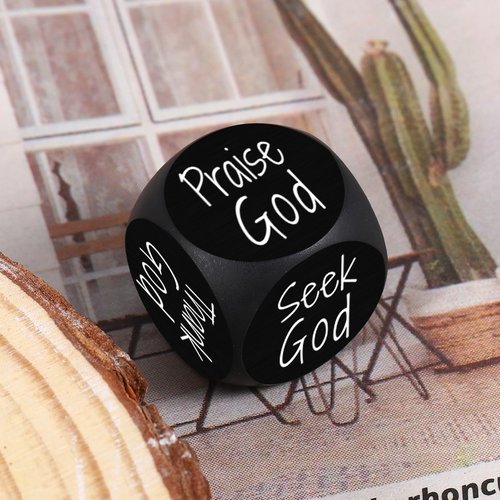 Baptism Gifts for Girl Boys, Confirmation Gifts for Girl Boys, Christian Religious Dice for Women Men, Man of God Gift for Men, God Mother Gifts for Women, First Communion Favors, Serenity Prayer Dice
