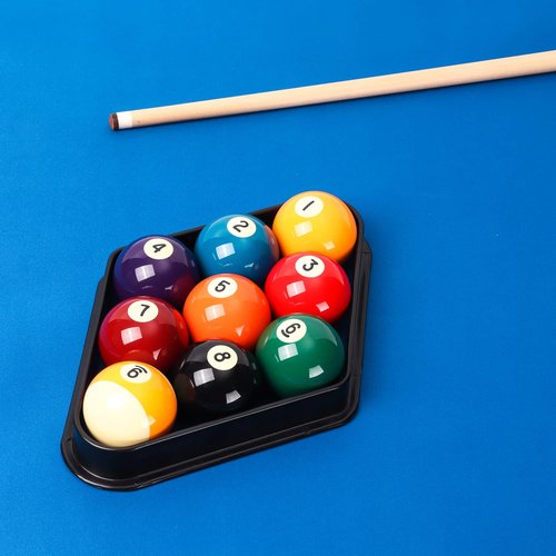 GSE Games & Sports Expert Black Plastic Billiard 8-Ball Triangle Racks or 9-Ball Diamond Pool Ball Racks Fit Standard 2-1/4" Billiard Pool Balls (9 Ball Diamond)