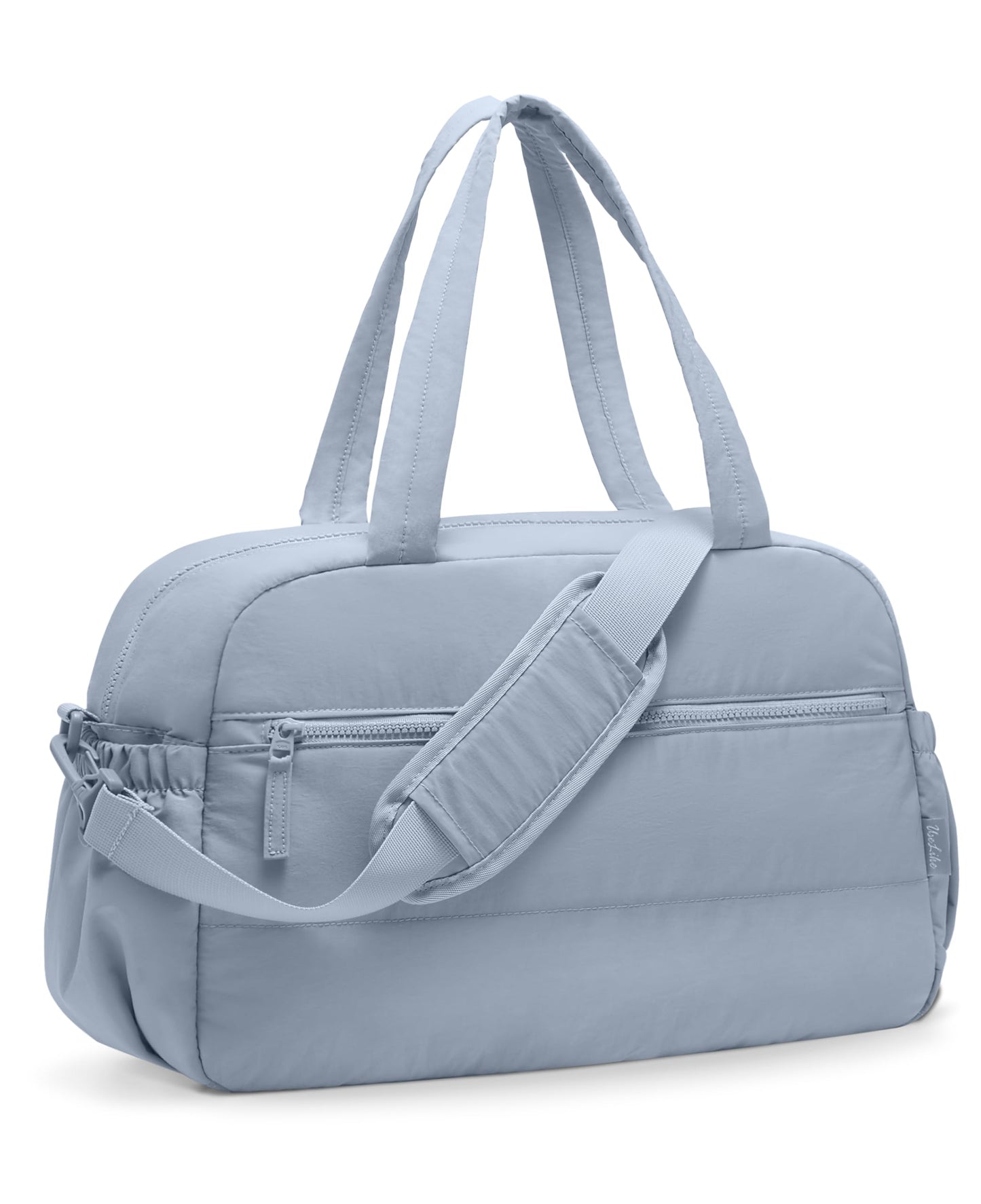 Gym Bag for Women, Travel Duffle Bags with Wet Pocket, Lightweight Carry on Bag Overnight Weekender Duffel Bag, Water Resistant (Haze Blue)