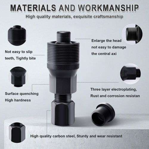 Fuaynlk Crank Puller, Quality Bicycle Crank Removal Tool, Crank Arm Removal Tool for Removing and Repairing Bicycles with Square Taper Cranks and Splined Crank Arms