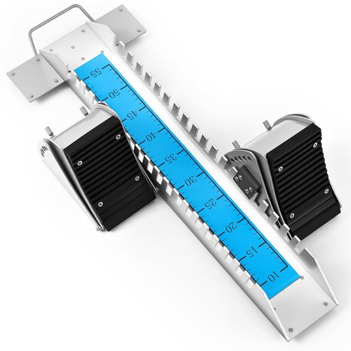 VioraWhite Starting Block 6 Angle Sprinter Pedals Adjustable Track and Field Accessories 25.2 Inch Running Blocks for Cinder Track Plastic Runway Athletes Runners (Blue)