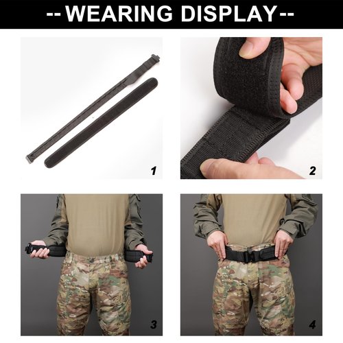 VISMIX Tactical Anti-Slip Pad Inner Belt with Loop System - Compatible for MOLLE Battle Belts Equipped with Outer Hook Fasteners