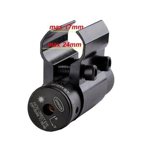 Mini Red Dot Laser Sight Scope with Barrel Clamp Mount for Rifle Shot Gun