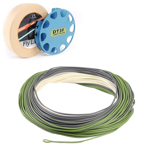 Maxcatch Troutlite Double Taper Floating Fly Line, 90ft, DT3F-DT6F, Easy Casting, with Two Welded Loops (DT3F-90FT)
