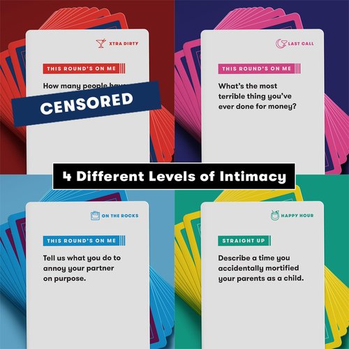 Truth or Drink Party Game by Cut I As Seen on TikTok, YouTube, and Snapchat | 410 Hilarious Questions | Ages 21+ | 2+ Players I Fun Games for Adults