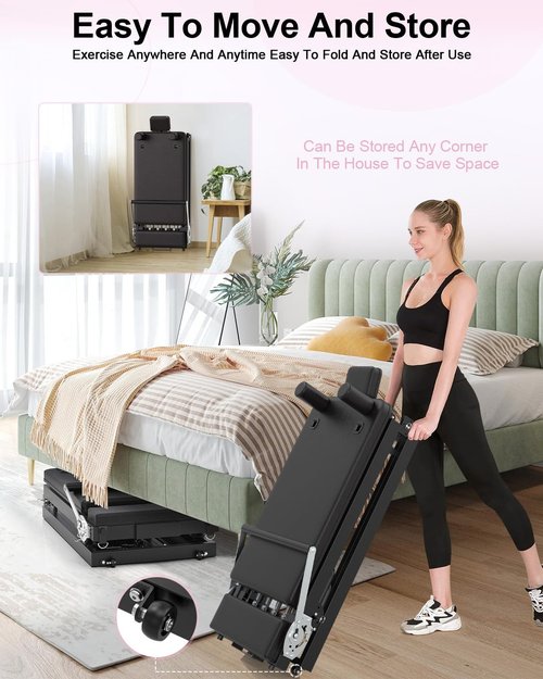 Foldable Pilates Reformer, 91“ Long Pilates Machine for Home Use, Adjustable Resistance Up to 182LBS, Jumpboard Included, Up to 400lbs Weight Capacity, Compact Workout Equipment for Full-Body Training