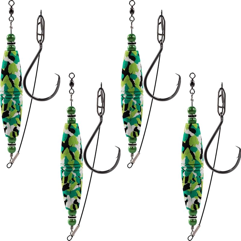 EVA Popping Corks 4Pcs Weighted Rattle Floats – Variation of THIS listing: EVA Popping Corks Pack of 4+Grass+3”