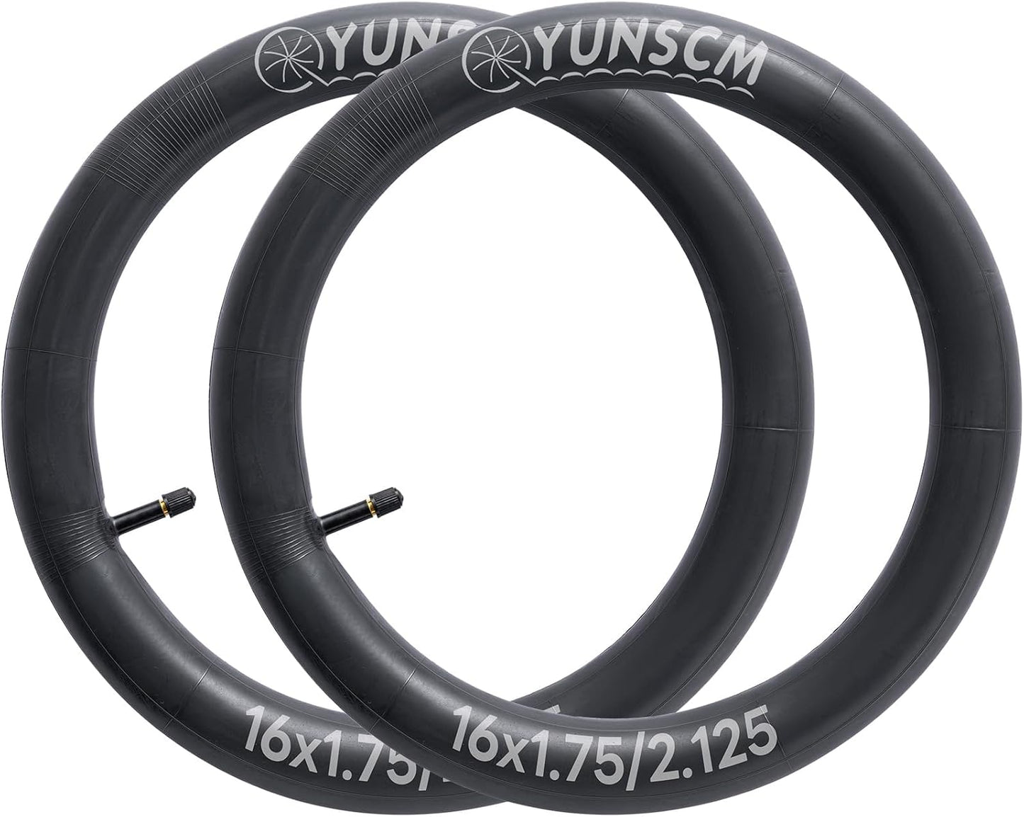 2 PCS 16" Bike Tubes 16x1.75/2.125 Schrader Valve 47/57-305 Bicycle Tubes Compatible with 16 x 1.75 16x1.90 16 x 1.95 16x2.0 16 x 2.10 16 x 2.125 Bike Tire Tubes