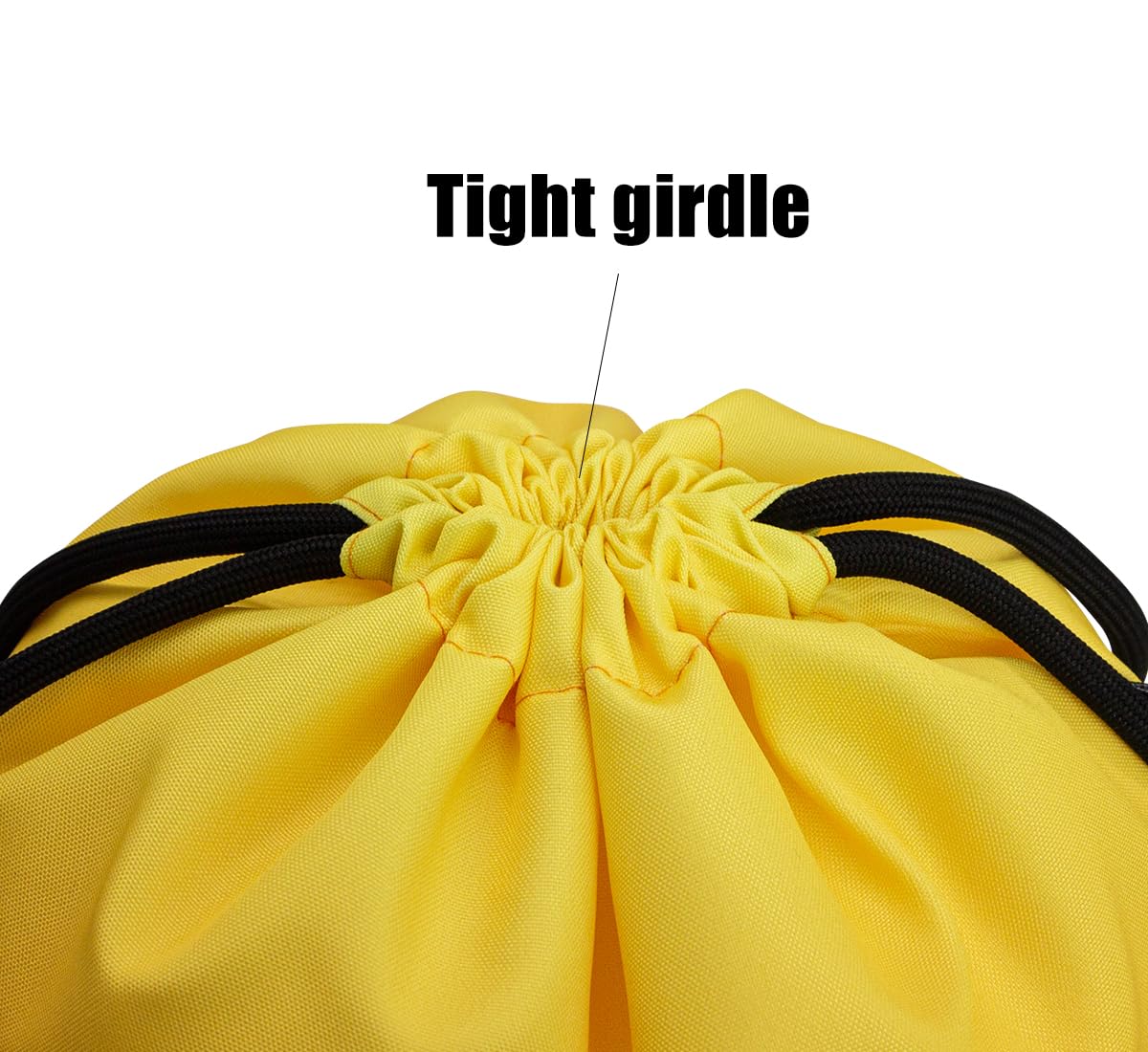 HOLYLUCK Drawstring Backpack Bag Sport Gym Sackpack (gradient orange and yellow)