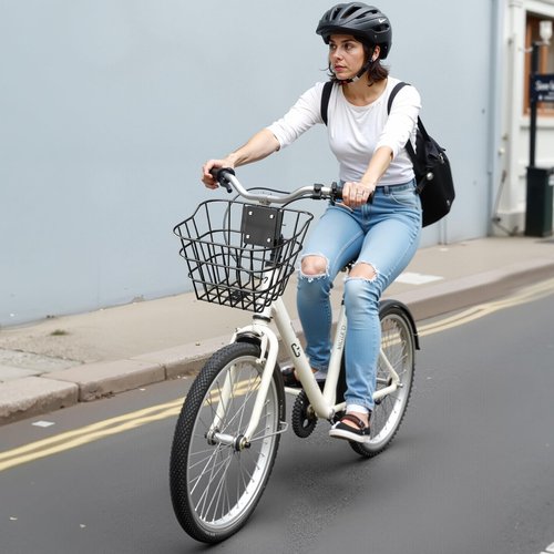 VEVOR Front Bike Basket, Electric Scooter Basket with Fixed Bracket - Max Bearing 20 lbs, Construct from Solid Steel, Knee Electric Scooter Accessories