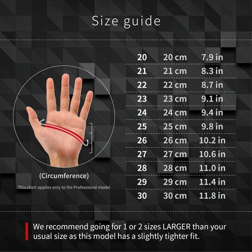 FIT39EX Fit39 Professional Glove (Black, 25, Left)