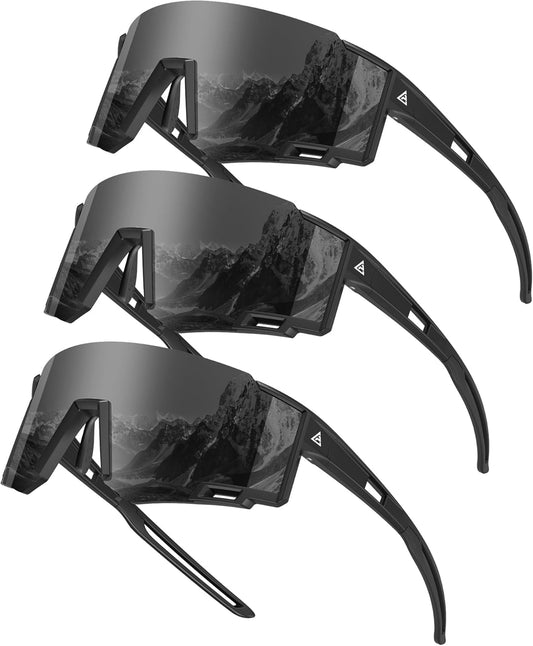 KALIYADI Sports Sunglasses-Men Polarized-Mens-Sunglasses Women: Running Sun Glasses with UV400 for Fishing Cycling