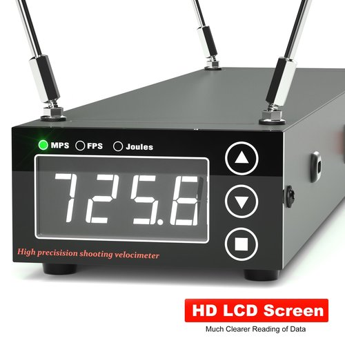 Ballistic Precision Chronograph, Slingshot Bullet Bow Velocity Speed Tester with MPS/FPS Joules Readings