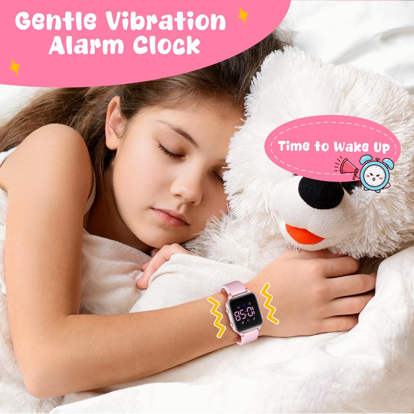 Timever Kids Digital Watches for Boys Girls, Sports Watch with Fitness Tracker, Pedometer, Alarm Clocks, Stopwatch, No App Needed Waterproof Kids Watch, Gift for Teens Student Girls Boys Ages 5-14