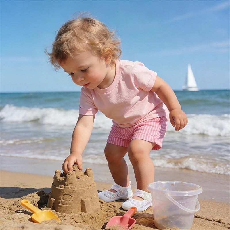 BARERUN Whitedye 5-5.5 Toddler Water Shoes - Wide Toe Water Sandals with Quick-Dry Breathable Upper, Arch Support, Hook & Loop