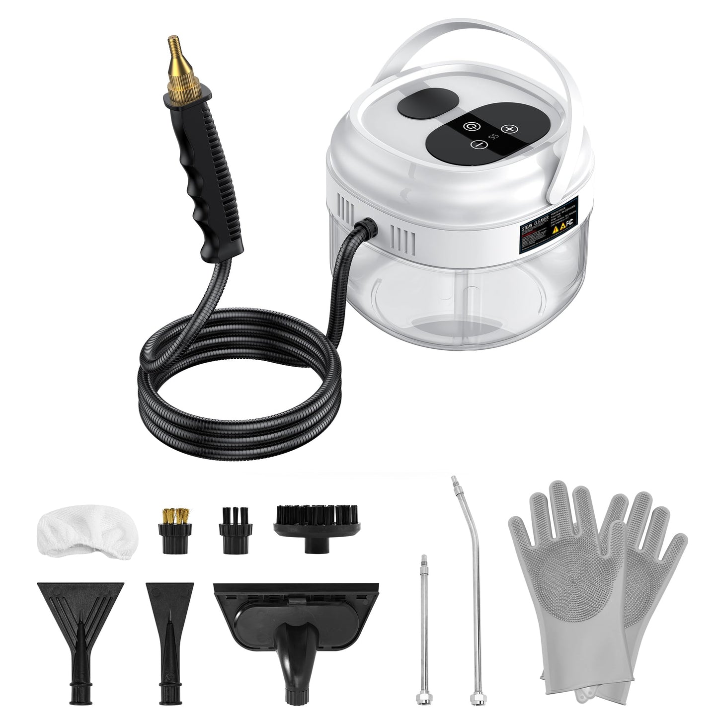 YIKEDA Handheld Steam Cleaner,Portable High-Pressure Steam Cleaner with Smart Touch Screen, Steam Cleaner for Home Cleaning of Bathroom,Furniture,Car, Shower,Kitchen, and Toys