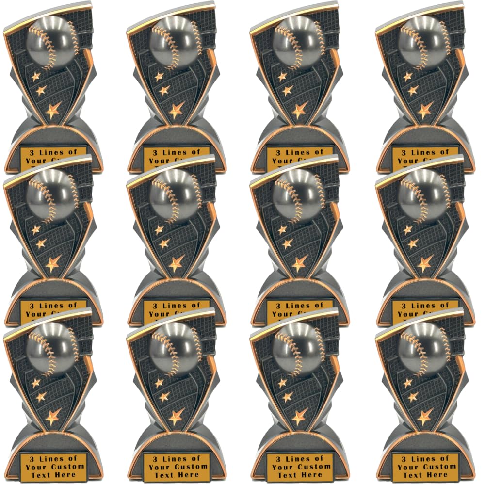 Express Medals Basketball Trophy, 6.5 Inch, Black Graphite with Gold Trim, solid heavy Sports Award trophies plaque champion
