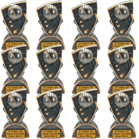 Express Medals Basketball Trophy, 6.5 Inch, Black Graphite with Gold Trim, solid heavy Sports Award trophies plaque champion