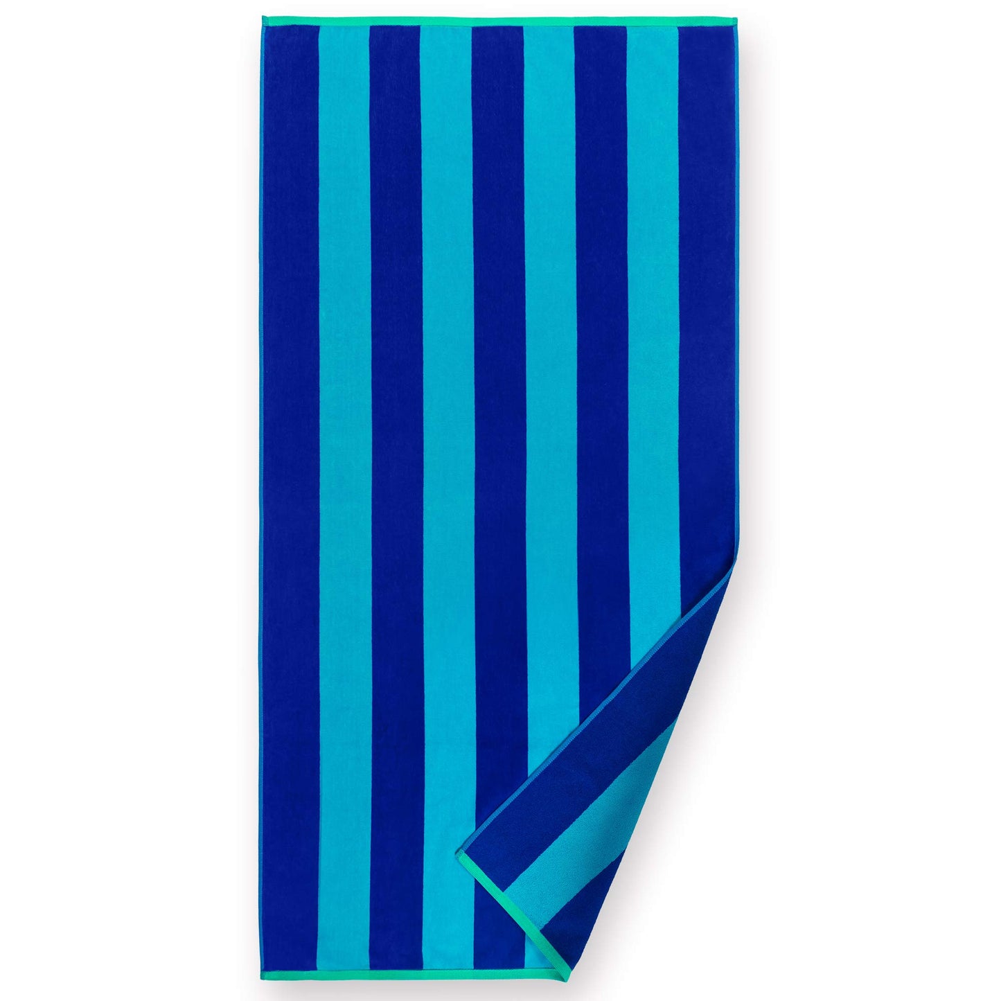 Softerry - Extra Soft Beach Towel 30 x 60 inch Cabana Stripe Hotel Pool and Resort Style Absorbent Terry 100% Cotton (Royal-Tur-Red-Pink, 4 Pack)