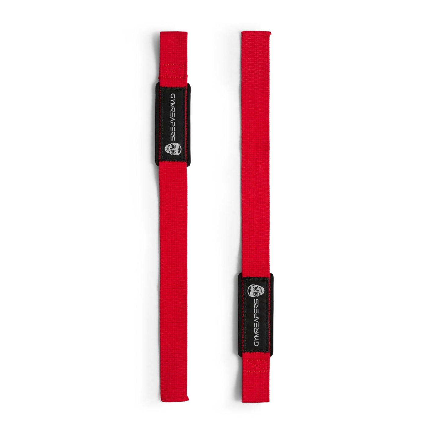 Gymreapers Lifting Wrist Straps for Weightlifting, Bodybuilding, Powerlifting, Strength Training, & Deadlifts - Padded Neoprene with 18" Cotton (Red)