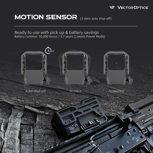 Vector Optics 1x31x26 Extra Large Enclosed Red Dot Sight w/Shroud Protection, Reflex Illuminated 3MOA Red Dot, Quick Detach Mount，Motion Awake, Designed for AR AR15 M4 MSR Platform, SCRD-67