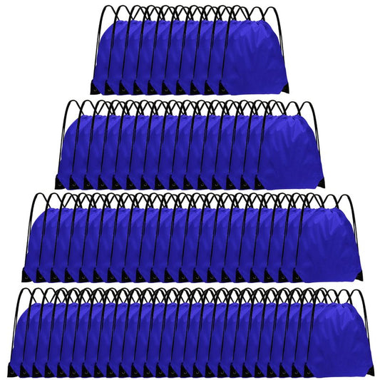 Grneric Drawstring Backpack Bulk 70Pcs String Backpack Drawstring Bags Cinch Bag Sackpack for Men Women Gym(Navy Blue)