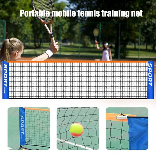 Portable Badminton Net for Tennis, Soccer, Volleyball Training Net Backyard Sport Training Foldable Portable Badminton Tennis Net for Indoor Outdoor Court Garden Beach Backyard (10ft)