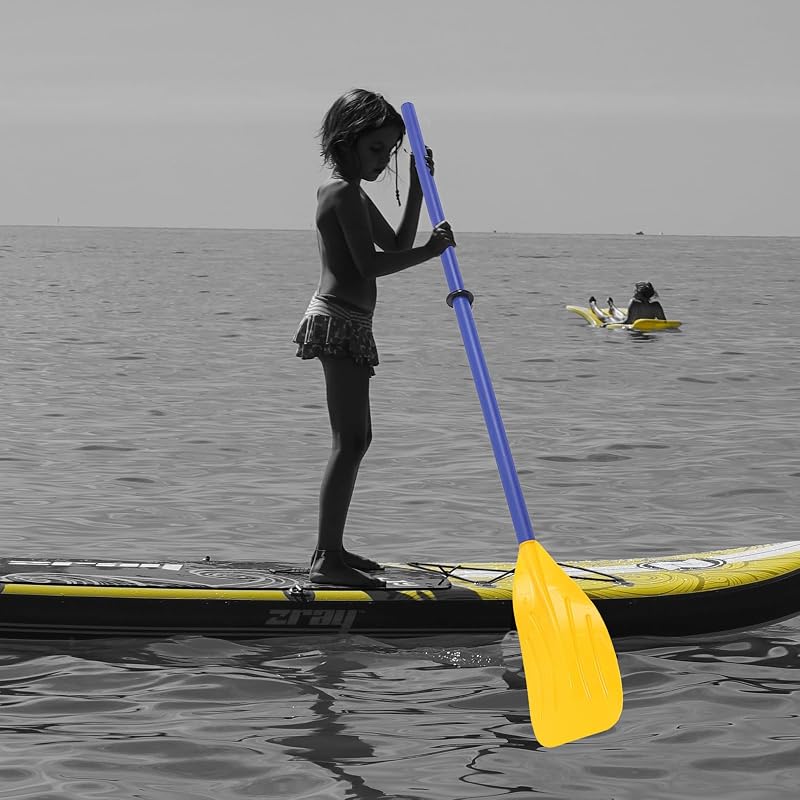 Kids Kayak Paddles – Lightweight Plastic Canoe Paddles, 2-Pack, Yellow