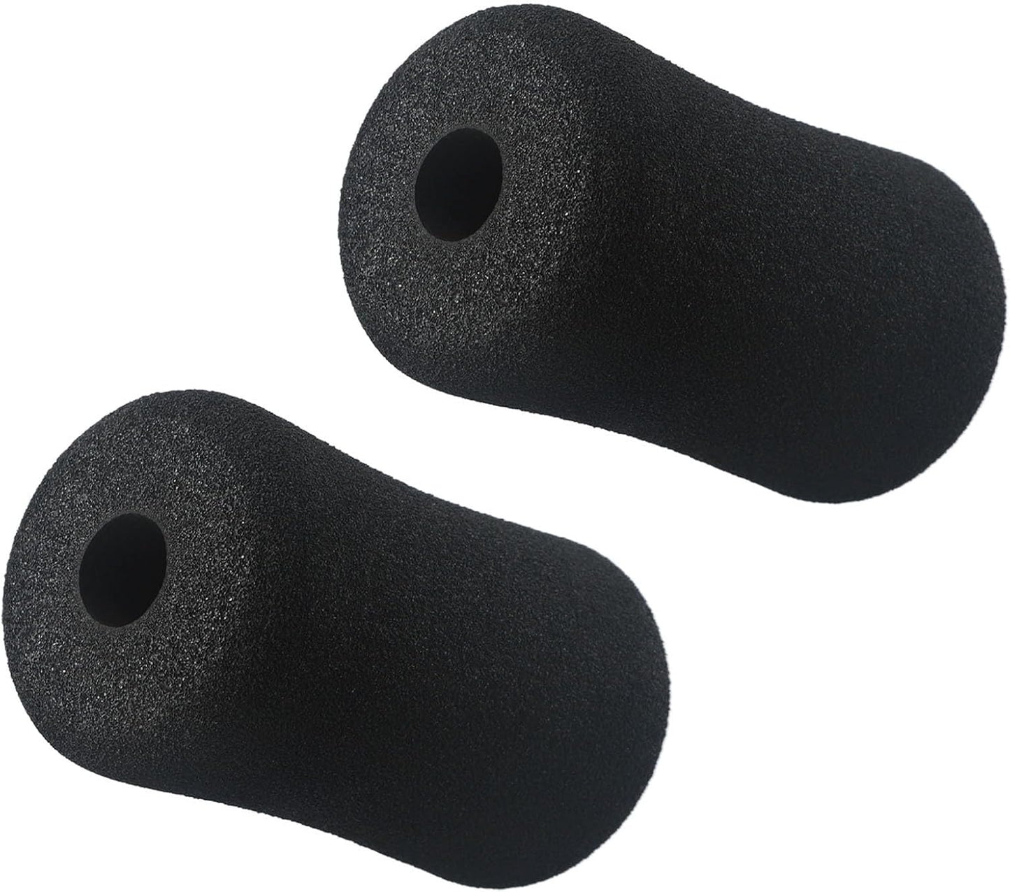 2 Piece Foam Foot Pads Rollers Replacement Kit for Weight Machines Leg Extension Home Gym Equipment High Density Comfortable Non-Deforming 5.12 Inch Black Exercise Accessories(20 * 70 * 120mm)