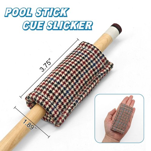 MoyanSuper 2 - Pack Billiard Cue Slicker - Pool Cue Shaft Cleaner Snooker Cleaning Cloth