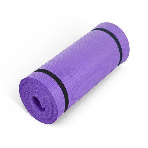 CAP Barbell High Density Exercise Mat with strap, 74''x24''x1'' - Purple