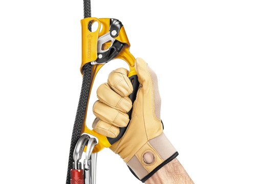 Petzl Ascension Ascender - Ergonomic Handled Rope Ascender for Climbing and Rigging - Right