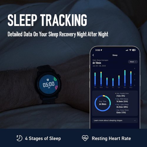 COROS PACE 3 GPS Sport Watch ?“Lightweight, Comfortable Running Watch, 17-Day Battery Life, Accurate GPS, Heart Rate Monitor, Navigation, Sleep Tracking, Training Plan, Run, Bike, and Ski-Chalk Nylon